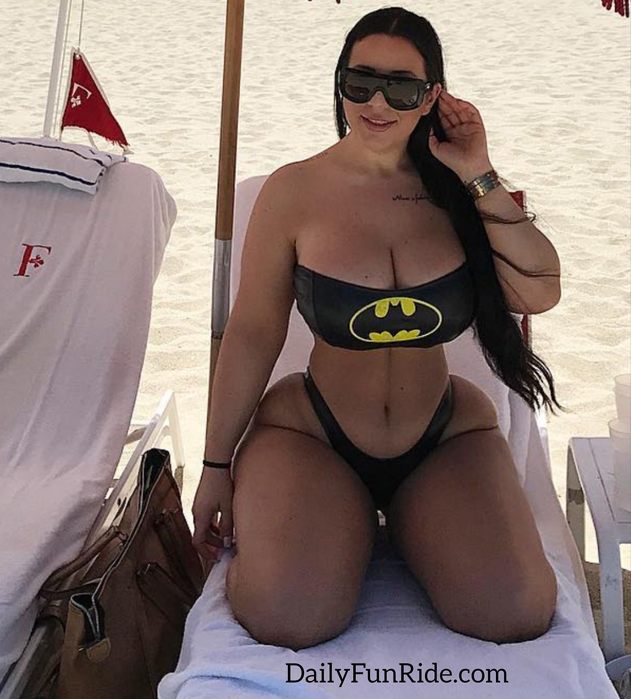 exoticdimes:  Submitted By:   crocknation  Our model Clio  GOT DAMNN,  BATGIRL!