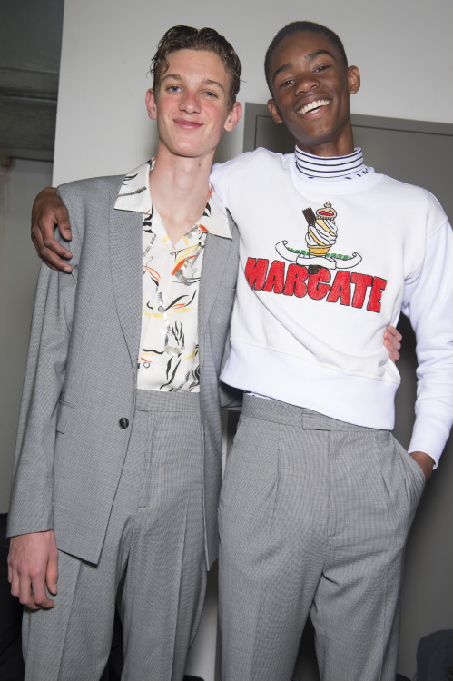 Backstage at London Collections Men - Topman Design SS17