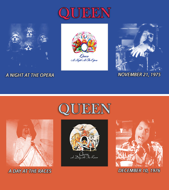 mrbadguymercury:QUEEN ALBUMS 1973-1991