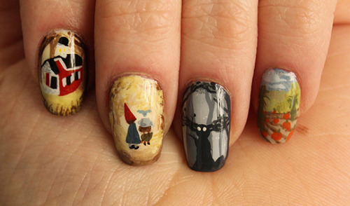 Over the Garden Wall Nails! :)Tutorial here