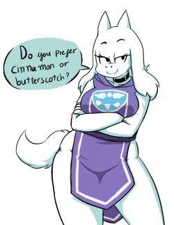 sparkydb:  cinnamon or butterscotch More Toriel doodle. This