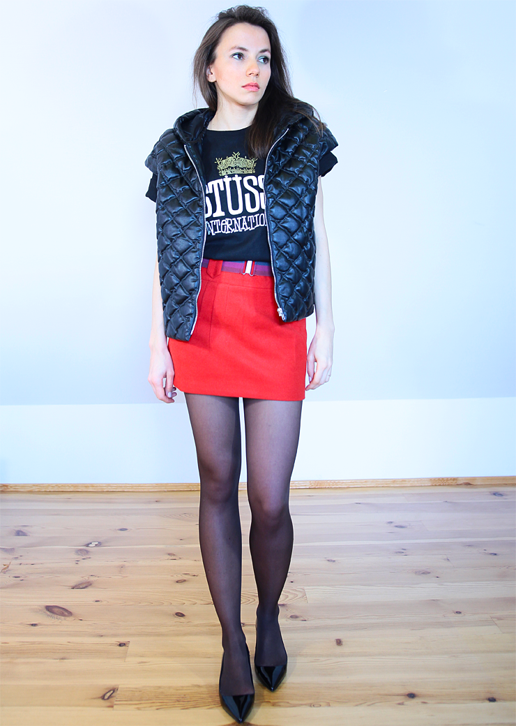 tightsobsession:  Quilted vest. Via Jointy &amp; Croissanty.