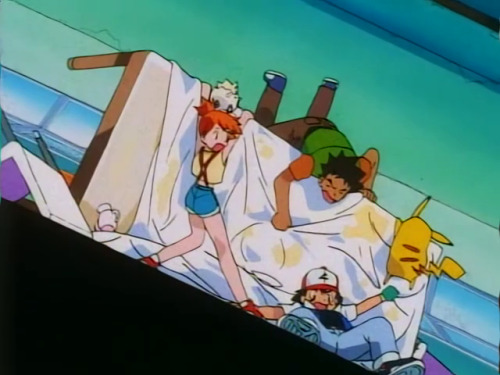 commanderpigg: the blimp is about to crash ash’s pikachu increasingly becomes an asshole - a p