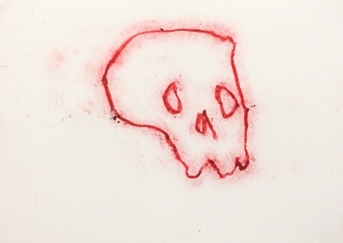 kazland:  Still waiting for whatever   Oil pastel on paper
