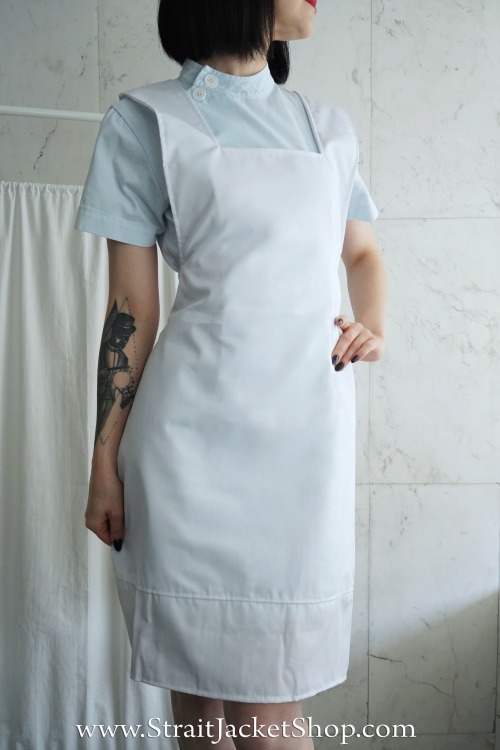 New Vintage Style Nurse Aprons are available in our shop!www.Straitjacketshop.com