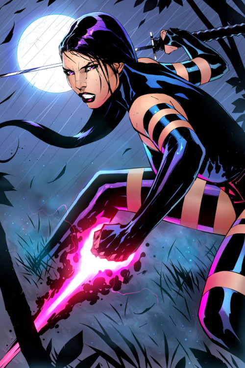 7bluelines: Psylocke / X-Men www.instagram.com/se7en_storms/  Ready for a fight?