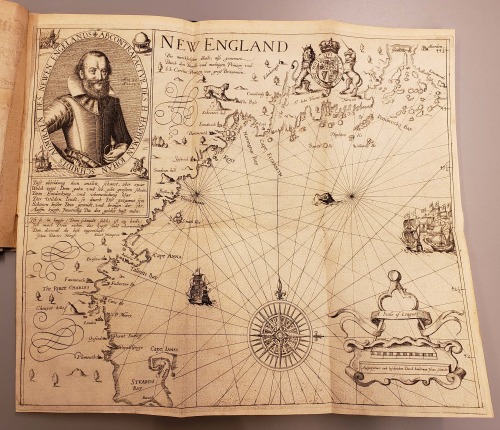 John Smith map of New England from: Hamor, Ralph, -1626. Ein warhafftiger vnd gründtlicher Bericht v