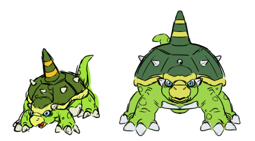 Big turtle digimon, will write more later when I have timeName: CarbomonLevel: RookieEvolves to: Tor