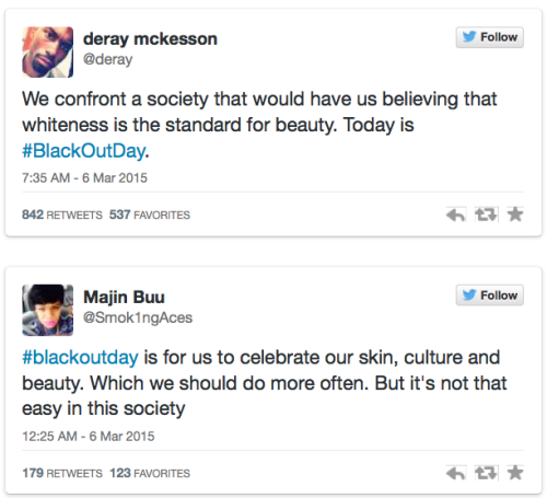 micdotcom:If you weren’t moved by #BlackOutDay, you might want to check your pulse. Even the racist 
