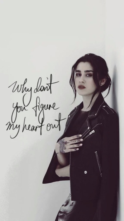 camrenshipperss:  coruscating-blazes:  camrenshipperss:  Lauren jauregui/the 1975  By: @best5H_LS on Twitter   Thank you for these lock screens. I literally love looking at them and using them. @camrenshipperss  @coruscating-blazes you’re welcome 😊