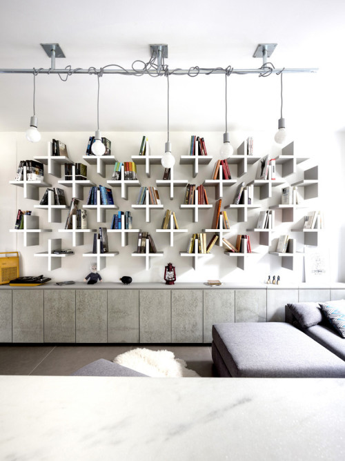 archatlas:Home Library Architecture: Smart & Creative Bookcase Designs Sharing your shelf is, in