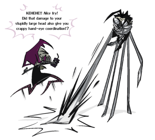 dibromidetumbles: “Somethin spooky… Like, one of the characters as a monster, or more bug-lik