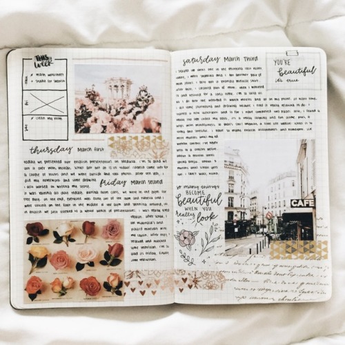 kaylareads:some of my favorite pages in my bullet journal :) today i went to my school registration 