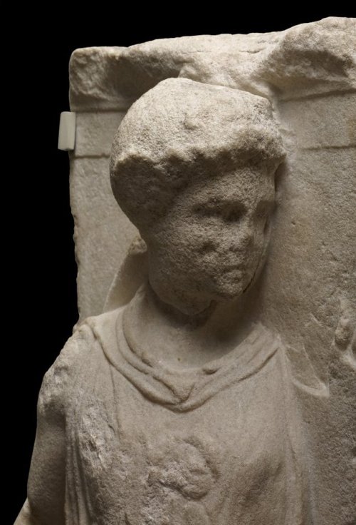 didoofcarthage:Marble metope from the Temple of Apollo Epicurius at Bassai in Arcadia, depicting a y