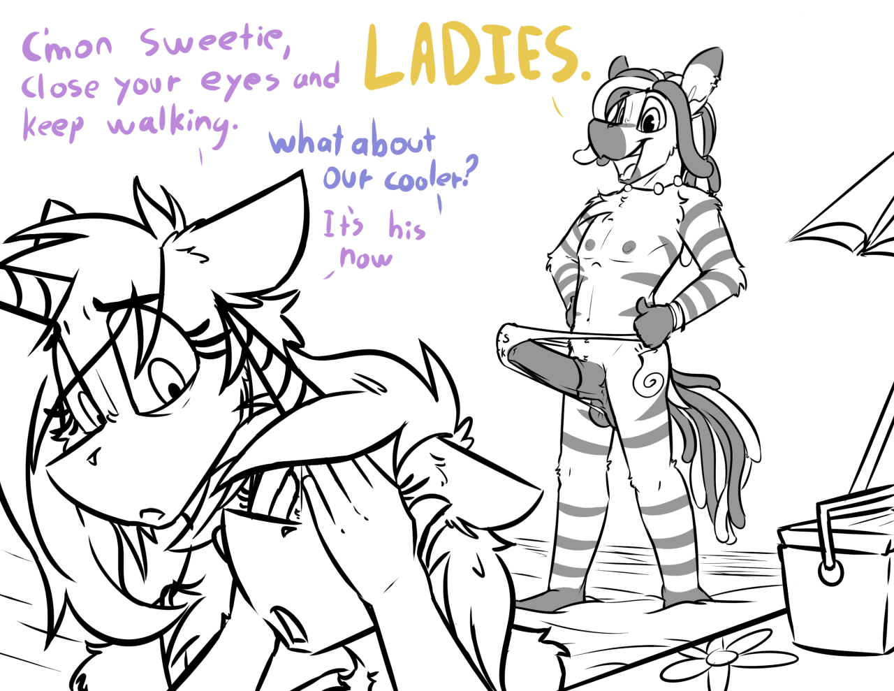 ralek-arts:It’s summertime. That means it’s time for beach fun!Feat. Makurufull