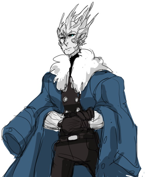 redluck:Doodle of my commander Dhaoh. This cold weather maked me want to draw characters in warm and