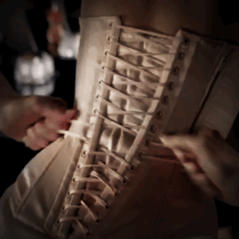 ladymarlene666: degradedsissy1: That divine moment when the laces on your corset are tightened. It’s