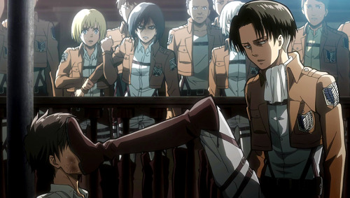 nanababananaba: moses-relatable: pointlesskawaiithings: Eren did you press the button? Proof that it