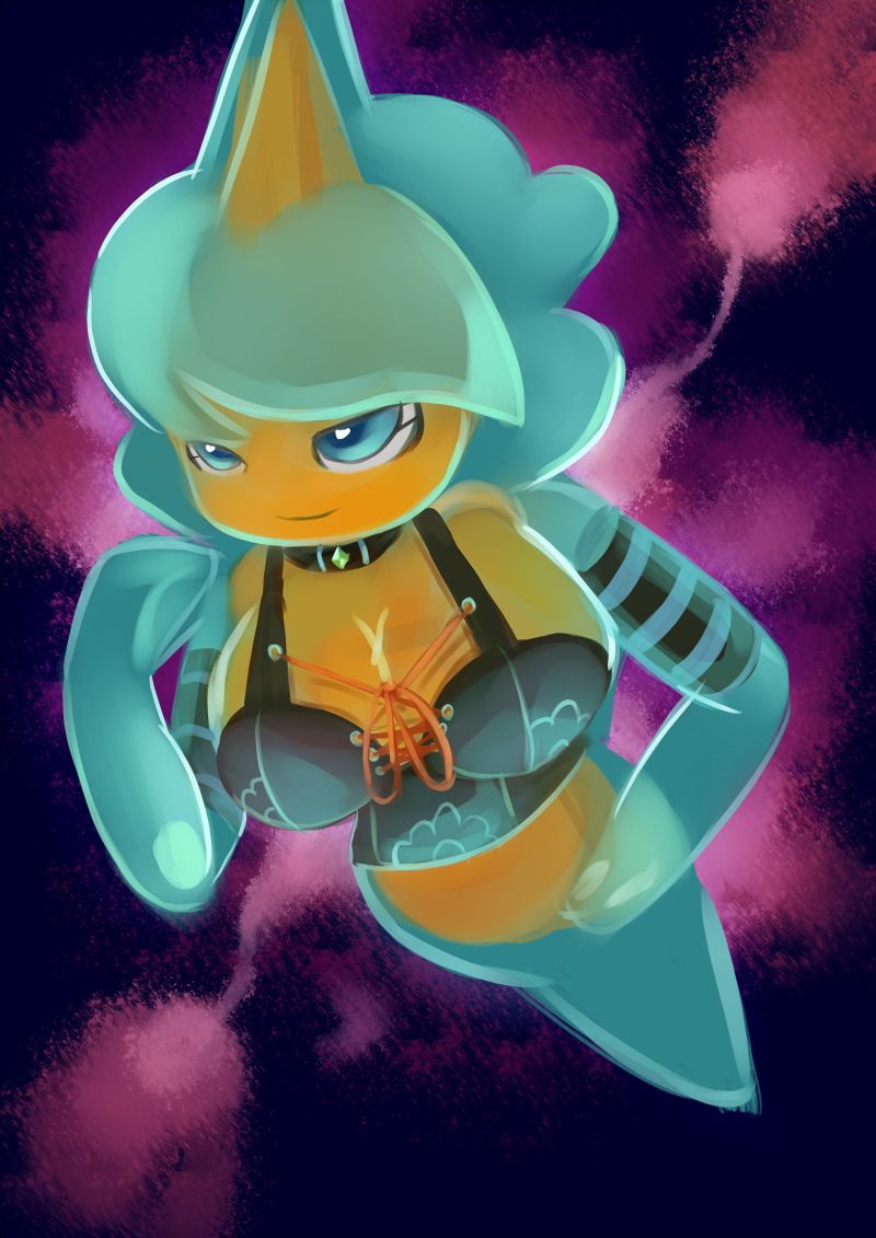 This started as a sketch that I decided to paint up. I wanted to finish this within