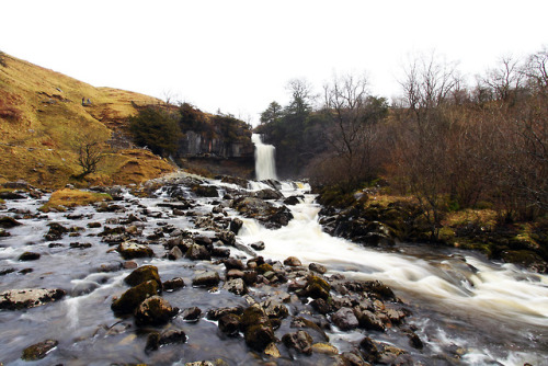 geologicaltravels:2013: Ordivician-Carbonifierous angular unconformity exposed at Ingleton Falls on 