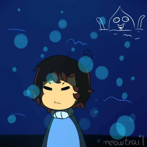 Kind of shitty tribute to my favourite area in Undertale, Waterfall!