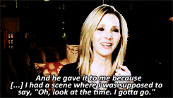 So he asked, because none of that — that all belongs to Warner Bros., but he asked and he got special permission. He gave that to me.