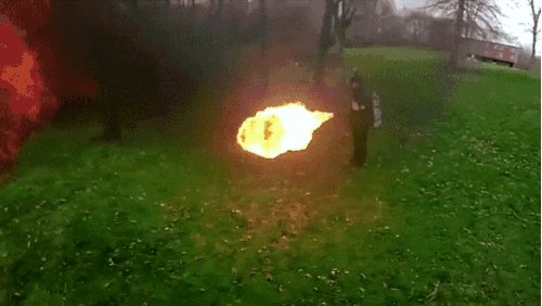 You can buy this flamethrower if you are an insane person (and also have $1,600 to blow).popm