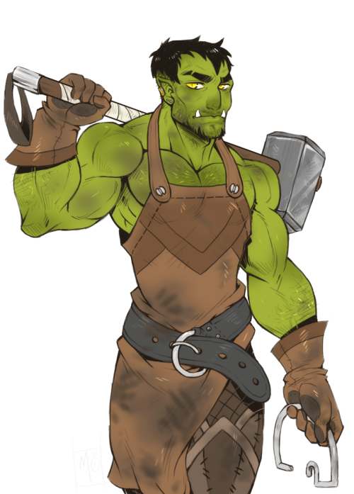 mtartdreams:  Pretty much done doing classes now~ the rest will be some chibi’s and art of orc designs I’ve already done.  OracleBlacksmithLeather worker (makes light armor and gear ect) 