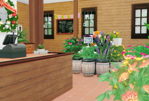 [Lot:FlowerShop&amp;house]find on online Gallery.origin ID:simadakoNo CC.30x20.toilet:2/bed:2*use ch