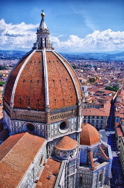 Dome of Florence Cathedral, completed 1436 by Filippo Brunelleschi