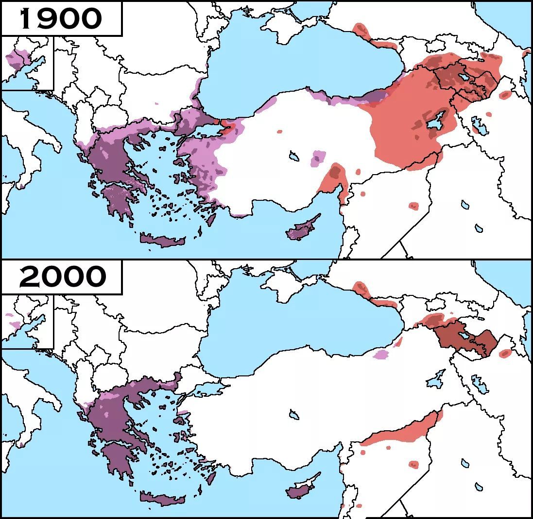 Map of Greek and Armenian populated areas before... Maps on the Web