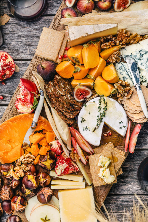 sweetoothgirl:Fall-Inspired Cheese Platter