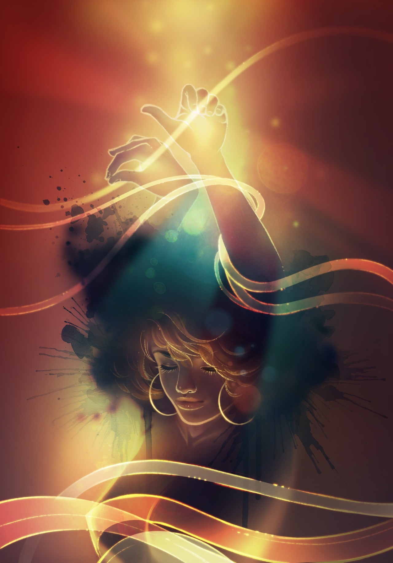kelogsloops:Process for “Liberation”StagesI start off with a outline sketch to