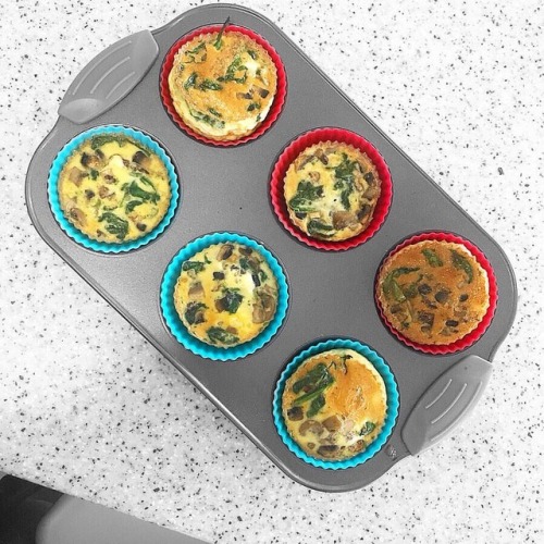 hellofitnessx: Eggy Breakfast Muffins ~ Recipe• • This is one of my new favourite easy and super cut