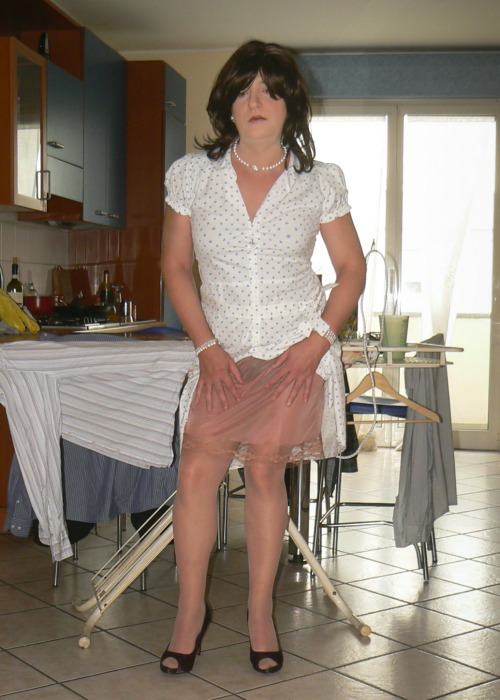 me, ironing tgirl 11-14I think many people would like to have a &ldquo;housewife&rdquo; tgir