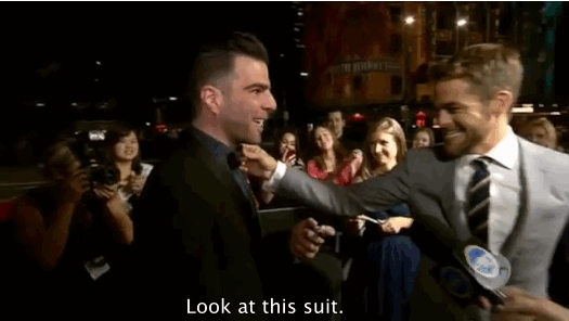 Senecawithaz Zachary Quinto And Chris Pine S Bromance Is The