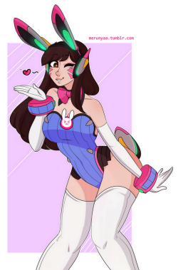 Merunyaa:i Bunny-Fied D.va’s Bodysuit 8) And Since I Know You Guys Will Ask For
