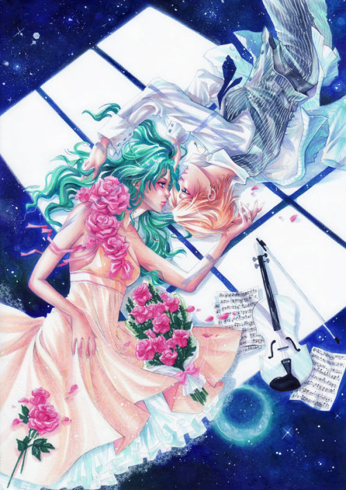 somethingmoresubtle:My Lover - Haruka x Michiru by nao–ren