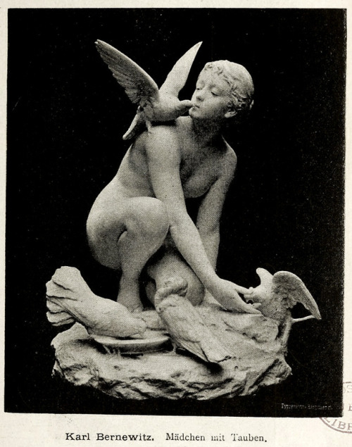 Karl Hans Bernewitz (1858-1934), ‘Mädchen mit Taube’ (Girl with Pigeon), “Illustri