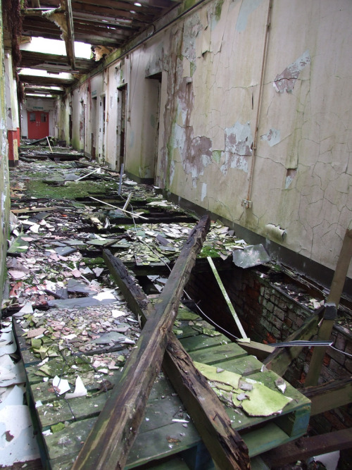 abandoned-playgrounds: The halls of the Whittingham Asylum, established in 1873 abandoned in 1995. S