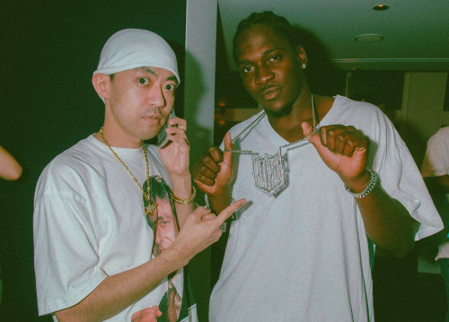 strappedarchives: Pusha T with Nigo at the Opening Party for Bape Cafe in Tokyo, Japan - August 18, 