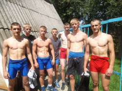 Guys in Sports Gear