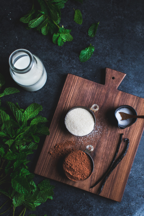 sweetoothgirl:fresh mint hot cocoa with matcha marshmallows