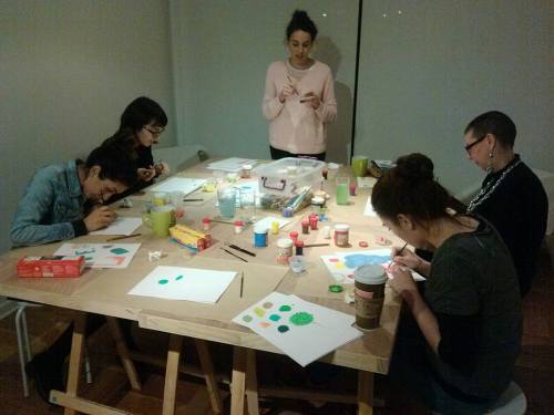 Taller de Creación Ilustrativa desde Materiales Primarios impartido durante el mes de mayo en La Fab