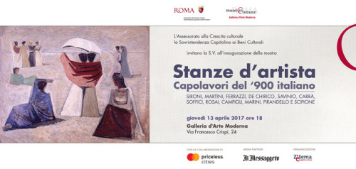 Exhibiton in RomeStanze d’artista - Capolavori del ‘900 italianoSironi, Martini, Fe