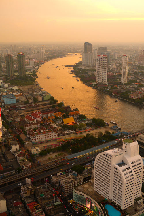 travelingcolors - Chao Phraya sunset, Bangkok | Thailand (by Tim...