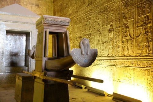 Shrine of Nectanebo II inside the sanctuary of the Temple of Horus at EdfuNectanebo II (360-342 BC) 