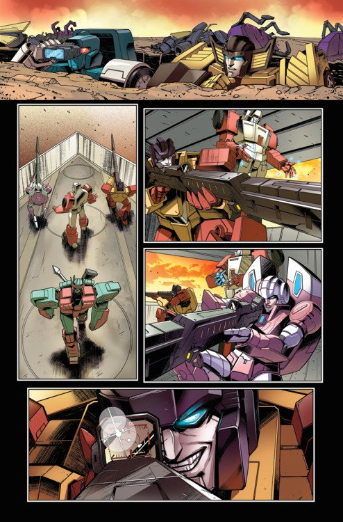 IDW Transformers 35 page 13 Interior comic page colors for IDW&rsquo;s Transformers issue 35 pag