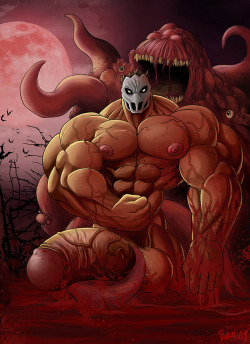 baralust:  Splatterhouse by me! More info about this drawing