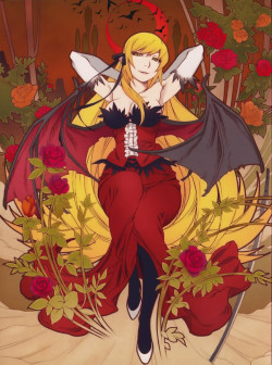 kiss-shot acerola-orion heart-under-blade (bakemonogatari and monogatari (series)) drawn by watanabe akio - Danbooru